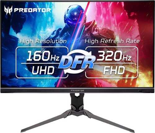 Rent to own Acer - Predator XB273K 27" 4K UHD IPS Up to 320Hz Up to 0.5ms FreeSync Premium Gaming Monitor with HDR400 (DisplayPort, HDMI) - Black