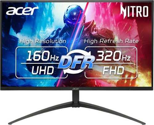 Rent to own Acer - Nitro XV275K 27" 4K UHD MiniLED 320Hz 1ms FreeSync Premium Gaming Monitor with HDR1000 (USB Type-C, DisplayPort, HDMI) - Black