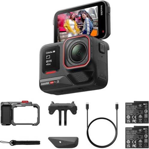 Rent to own Insta360 - Ace Pro2 Xplorer Action Camera Bundle - Dual Battery - Dark Grey