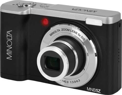 Rent to own Minolta - MNB5Z 56.0 Megapixel 5K Digital Camera with 5x Optical Zoom Lens - Black