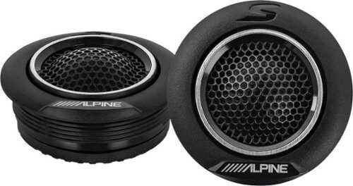 Rent to own Alpine - S-Series 1" Car Tweeter with Silk Dome Speaker Pair - Black