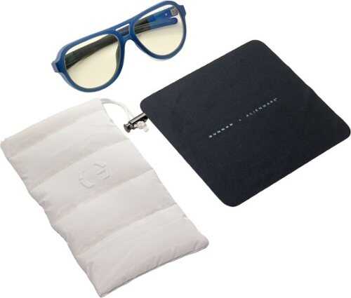 Rent to own GUNNAR - Alienware Roswell Computer Glasses with Blue Light Reduction, Amber Lenses - Conspiracy Blue