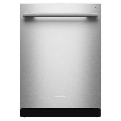 Rent to own KitchenAid - 24" Top Control Built-In Dishwasher with 360 Max Jets Third Rack and ProDry System, 44 dBA - PrintShield Stainless