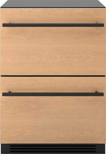 Rent to own Zephyr - Presrv 24 in. Dual Zone Panel Ready Refrigerator Freezer Drawers - Black