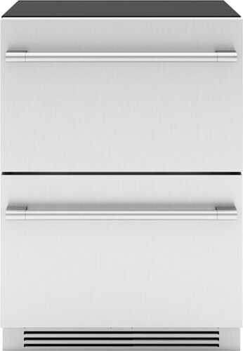 Rent to own Zephyr - Presrv 24 in. Dual Zone Refrigerator Freezer Drawers - Stainless Steel
