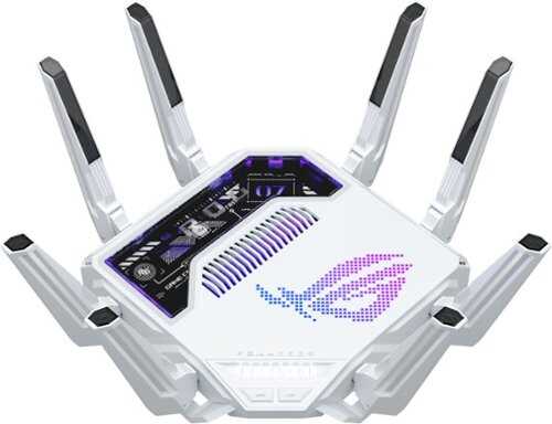 Rent to own ASUS - ROG Rapture GT-BE19000AI Tri-Band Wi-Fi 7 Gaming Router - White