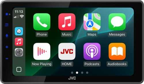 Rent to own JVC - 9" Wireless Android Auto and Apple CarPlay Bluetooth with High Definition Screen - Black