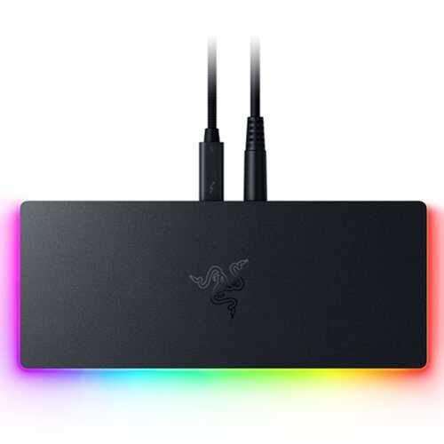 Rent to own Razer - Thunderbolt 5 Certified Dock with Chroma RGB Backlighting and 10 Ports - Black