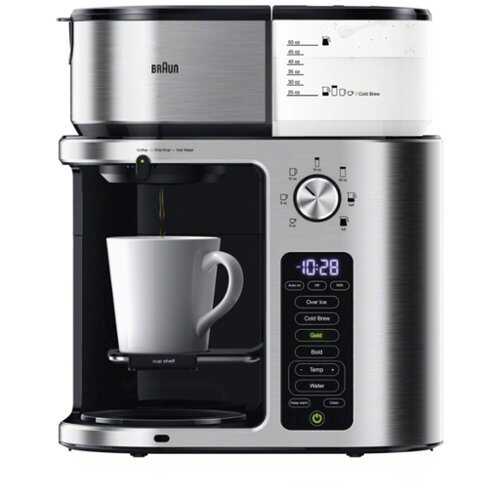 Rent to own Nespresso - MultiServe Plus 10- Cup Pod Free Drip Coffee Maker, 7 Brew Sizes / Hot & Cold Brew & Hot Water for Tea, steel - Stainless