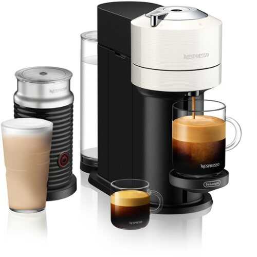 Rent to own Nespresso - Vertuo Next Premium Coffee and Espresso Maker with Aeroccino3 Milk Frother in Black - White