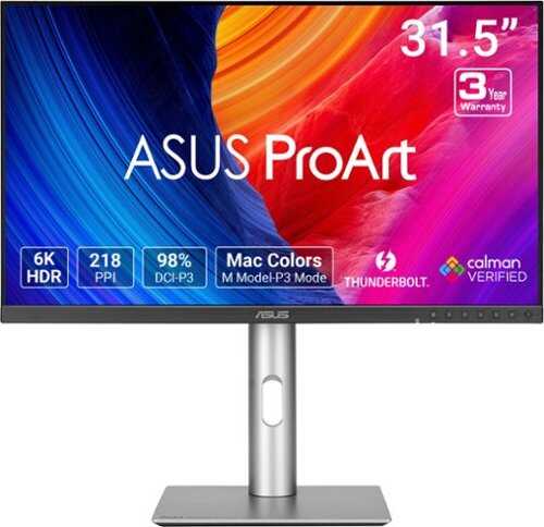 Rent to own ASUS - ProArt 32" 6K IPS Professional Monitor with HDR 10 (DisplayPort, HDMI) - Black