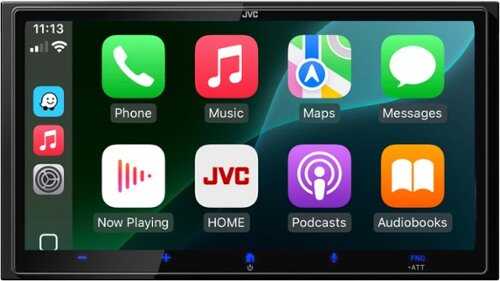 Rent to own JVC - 7" Wireless Android Auto and Apple CarPlay Bluetooth with High Definition Screen - Black