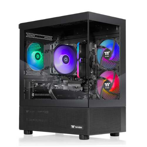 Rent to own Thermaltake - LCGS View i1460-170 Gaming Desktop Intel Core i5-14400F, 16GB Memory, NVIDIA GeForce RTX 5060, 1TB SSD NVMe M.2 - Black