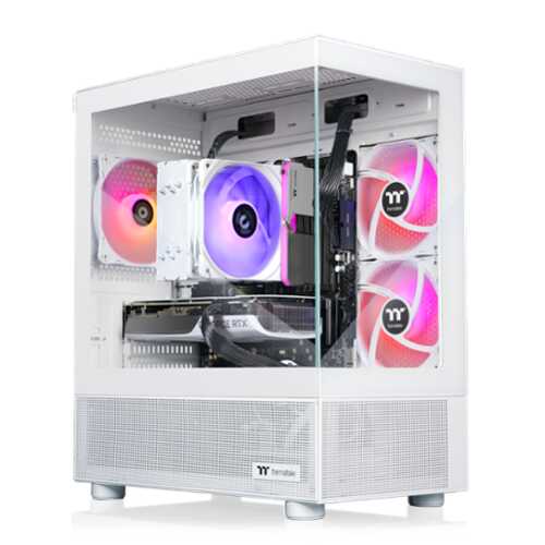 Rent to own Thermaltake - LCGS View 8760S-170 Gaming Desktop AMD Ryzen 7 8700F, 16GB Memory, NVIDIA GeForce RTX 5060, 1TB SSD NVMe M.2 - White