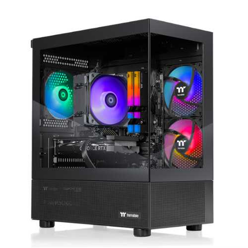 Rent to own Thermaltake - LCGS View i1260-170 Gaming Desktop Intel Core i5-12600KF, 16GB Memory, NVIDIA GeForce RTX 5060, 1TB SSD NVMe M.2 - Black