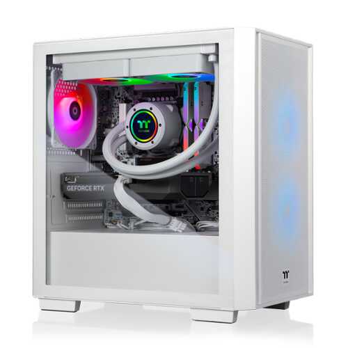 Rent to own Thermaltake - LCGS Versa u2660TS Gaming Desktop Intel Core Ultra 7 265KF, 32GB Memory, NVIDIA GeForce RTX 5060 Ti 8G, 2TB SSD NVMe M.2 - White