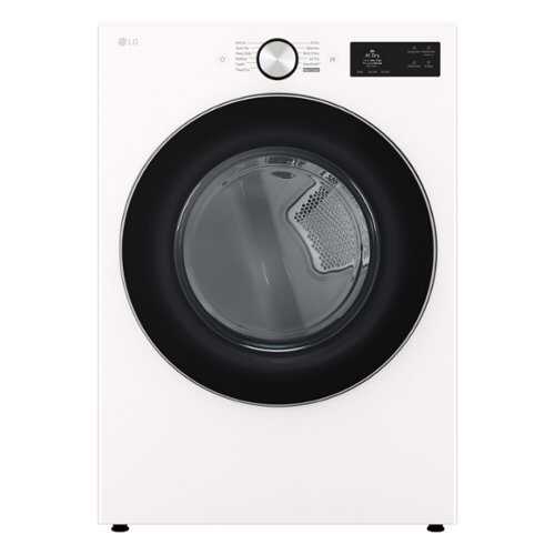 Rent to own LG - 7.4 Cu. Ft. Smart Gas Dryer with Steam and AI Sensor Dry - Alpine White