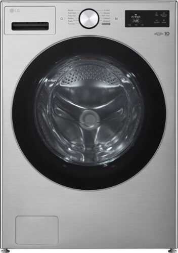 Rent to own LG - 5.0 Cu. Ft. High-Efficiency Stackable Smart Front Load Washer with Steam and TurboWash 360° - Graphite Steel