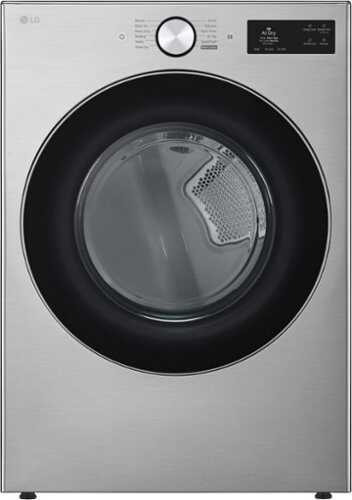 Rent to own LG - 7.4 Cu. Ft. Stackable Smart Electric Dryer with Steam and AI Sensor Dry - Graphite Steel