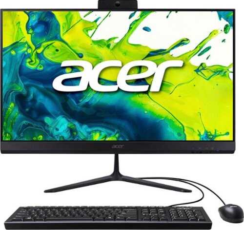 Rent to own Acer - Aspire C24 23.8" Full HD 120Hz All-in-One - Intel Core i3 - 8GB Memory - 512GB SSD - black