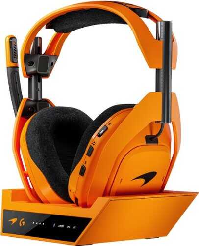 Rent to own Logitech - Astro A50 X McLaren Edition LIGHTSPEED Wireless Gaming Headset + Base Station with PLAYSYNC for PS5, Xbox, Switch, PC - Orange