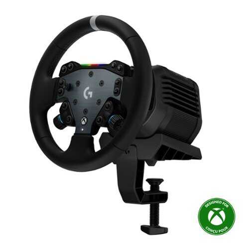 Rent to own Logitech - RS50 System 3-Piece Sim Racing Steering Wheel Setup - RS50 Wheel base, RS Wheel Hub and RS Round Wheel For Xbox/PC - Black
