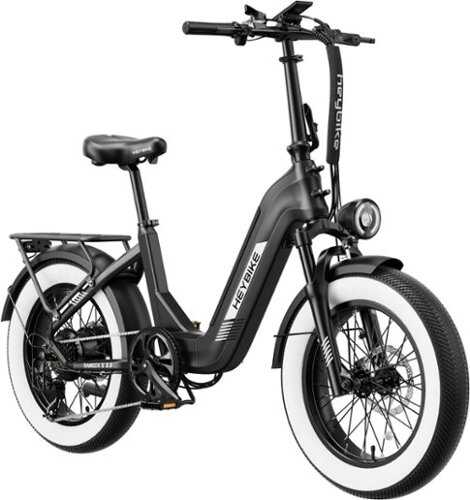Rent to own Heybike - Ranger S 2.0 - Foldable Step-Thru Fat-Tire 750W Ebike, Hydraulic Disc Brakes, 55 Miles Max Range, 28MPH - UL Certified - Black