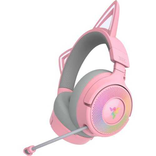 Rent to own Razer - Kraken Kitty V3 Pro Wireless Gaming Headset for PC, Mac, PlayStation, Nintendo Switch, Steam Deck and Smartphone - Quartz