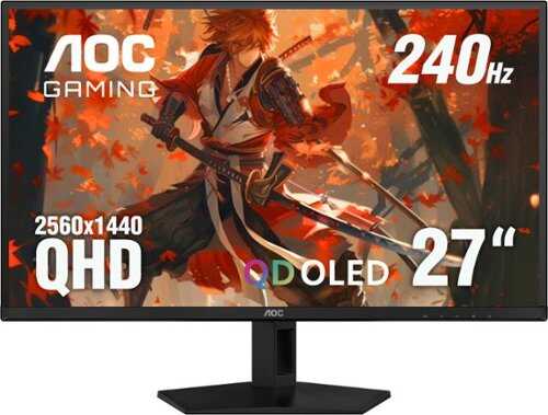 Rent to own AOC - 27" QD-OLED, QHD, 240Hz Gaming Monitor - Black