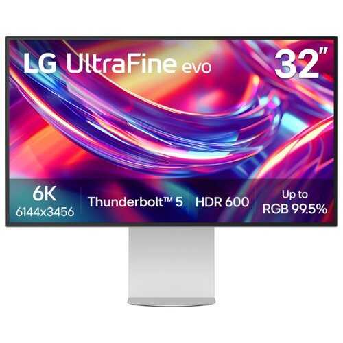 Rent to own LG - UltraFine™evo 32” 6K Nano IPS Black Professional Monitor with Thunderbolt™ 5, USB-C, DisplayHDR 600 - Silver
