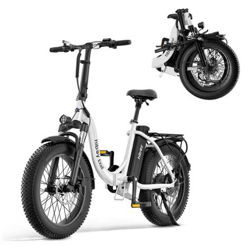 Rent to own HiBoy - EX6F Electric Bike w/ 75 mi Max Operating Range & 25 mph Max Speed - 67.7*24.2*50.8 - White