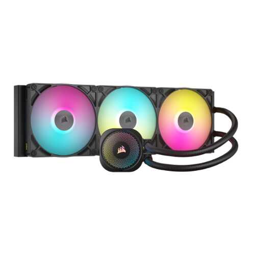 Rent to own CORSAIR - ICUE Link TITAN 420 RX Liquid CPU Cooler with RGB Lighting - Black