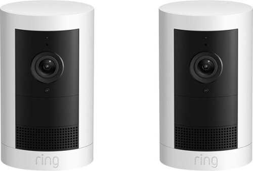 Rent to own Outdoor Cam Plus, Battery 2pk, with 2K Video and Ring Vision, Low-Light Sight, and Mount-Anywhere Versatility - White