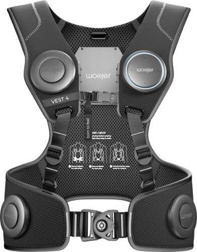 Rent to own Woojer - High-Fidelity Haptic Vest 4 - for VR, Games, Music, Movies, and Wellness - Black