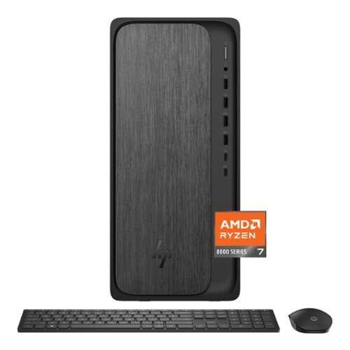 Rent to own HP - OmniDesk Desktop - AMD Ryzen 7 - 32GB Memory - 2TB SSD - Gray Wood