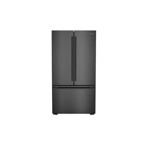 Rent to own KitchenAid - 24 Cu. Ft. French Door Refrigerator with Interior Dispense - Black Ore
