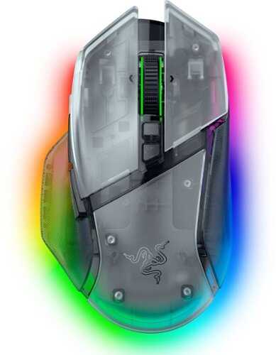 Rent to own Razer - Basilisk V3 Pro 35K Optical Gaming Mouse with HyperScroll Tilt Wheel - Wireless - Phantom White