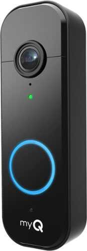 Rent to own Chamberlain - myQ Video Doorbell | 2K Camera, Battery/Wired, Color Night Vision, Live View with 2-Way Talk, Motion Detection & Alerts - Black