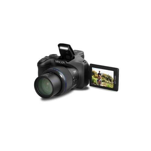 Rent to own Minolta - DIMAGE MN68Z 20 Megapixel 4K 68x Optical Zoom Camera w/Electronic Viewfinder - Black