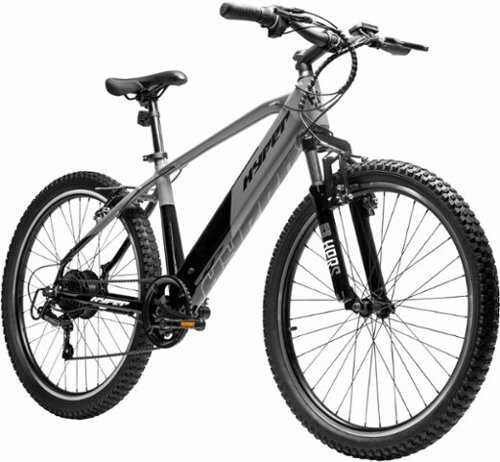 Rent to own Hyper - 26" Mountain Electric Bike eBike 20mph Max Speed - 35 Mile Operating Range - Class 2 Throttle - UL Approved & Certified - Grey