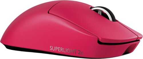 Rent to own Logitech - PRO X SUPERLIGHT 2c LIGHTSPEED Lightweight Compact Wireless Optical HERO 2 Sensor 44 000 DPI Gaming Mouse - Wireless - Magenta