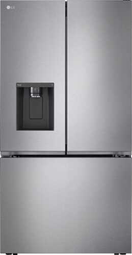 Rent to own LG - Counter-Depth MAX 25.5 Cu. Ft. French Door Smart Refrigerator with Ice Plus - PrintProof Noble Steel