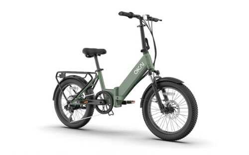 Rent to own OKAI - FlexMov EBF10 Foldable eBike w/ 59mi Max Operating Range & 20 mph Max Speed - Green