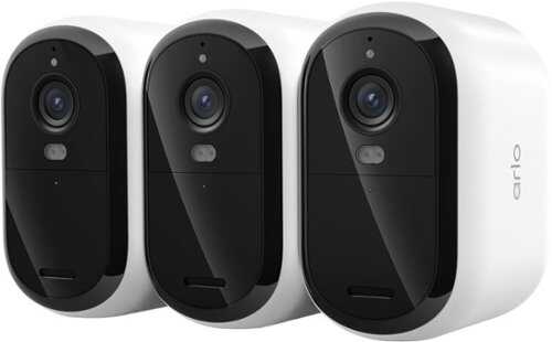 Rent to own Arlo - Essential XL 3-Camera Wireless 2K Security Camera (3rd Gen) with 4x Longer Battery Life - White