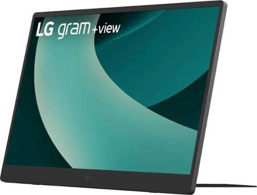 Rent to own LG - gram +view 17” IPS WQXGA 60Hz Portable Monitor (USB Type-C, DisplayPort, mini-HDMI port) - Titan Silver