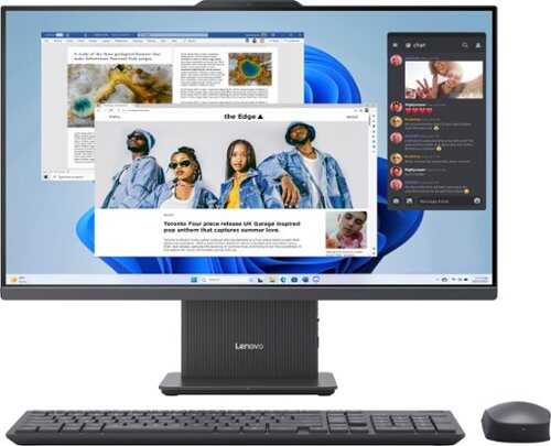 Rent to own Lenovo - IdeaCentre 27" Full HD Touchscreen All-In-One - AMD Ryzen 5 220 - 16GB RAM - 512GB SSD - Luna Grey