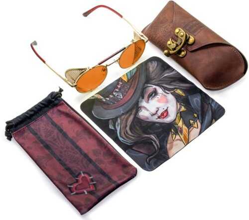 Rent to own GUNNAR - Borderlands Moxxi Computer Glasses with Blue Light Reduction, Amber Max Lenses - Jackpot Gold