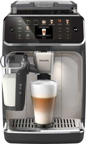 Rent to own Philips - 5500 Series LatteGo - 12 Bars of Pressure - Black/Silver