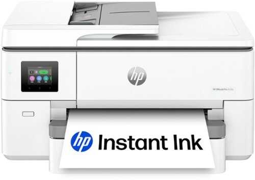 Rent to own HP - OfficeJet Pro 9720e Wireless AI-Enabled Wide Format All-in-One Inkjet Printer with 3 Months of Instant Ink - White