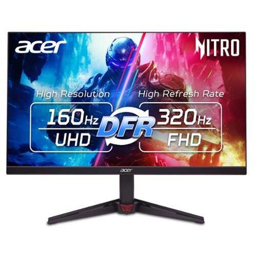 Rent to own Acer - Nitro 27” IPS 4K UHD 320Hz 0.5ms FreeSync Premium Gaming Monitor with HDR (Display Port, HDMI) - Black